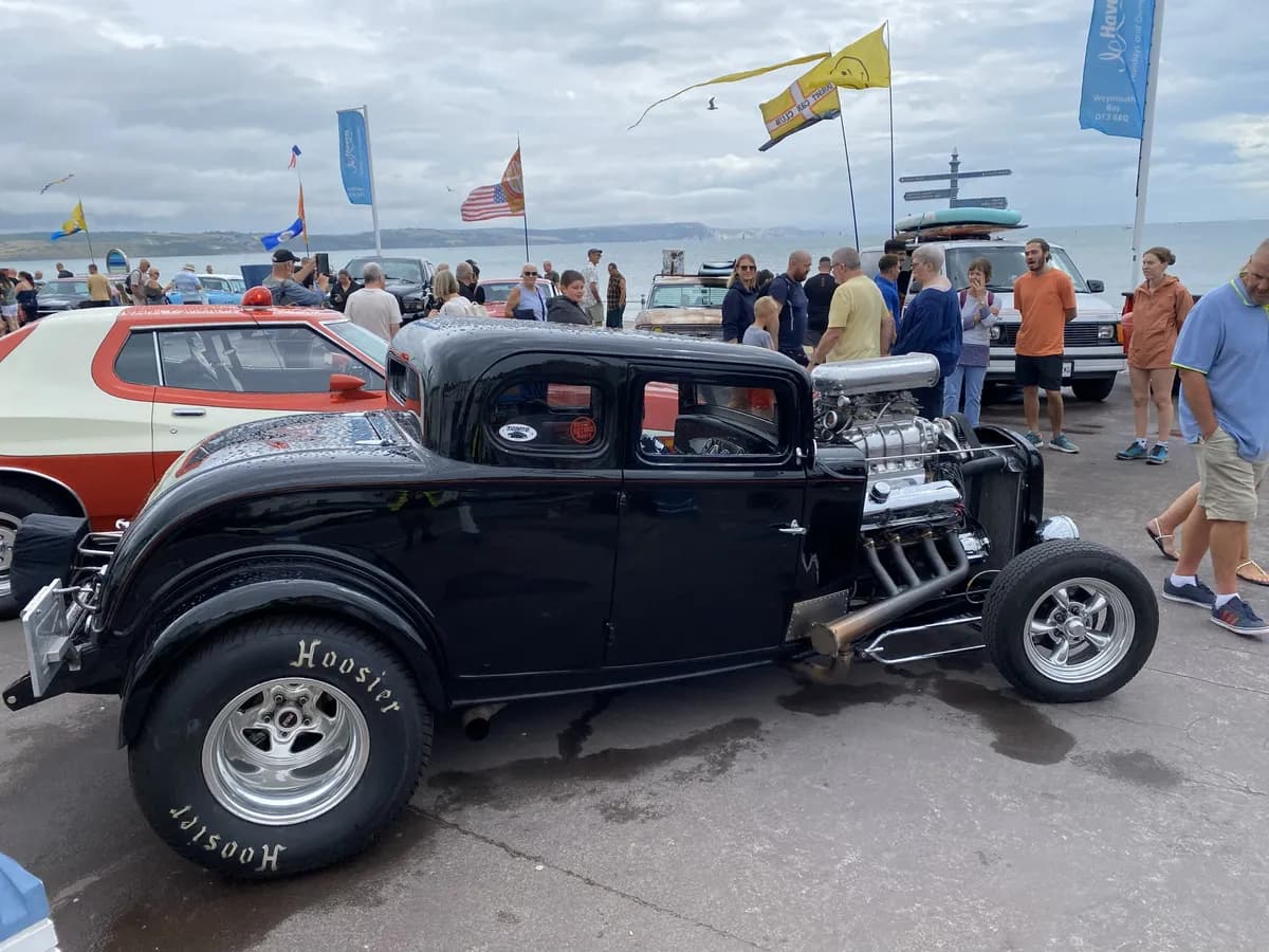 Black Hot Rod on display
